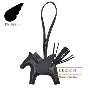 �G�����X�@���f�I�`���[���y�K�T�XPM�@�u���b�N�@�A�j���[�~��/�X�C�t�g�@HERMES�@Rodeo charm Pegasus PM�@Black�@Agneau/Swift leather