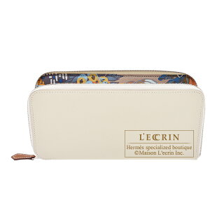 GX@AUbv@VNC O@N/Lo@H[Gv\/VN@Vo[@HERMES@Azap@Silk'In Long@Craie/Caban@Epsom leather/Silk@Silver hardware