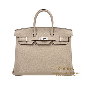 �G�����X�@�o�[�L��25�@�g�D���e�B�G�[���O���[�@�g�S�@�V���o�[����@HERMES�@Birkin bag 25�@Gris tourterelle�@Togo leather�@Silver hardware