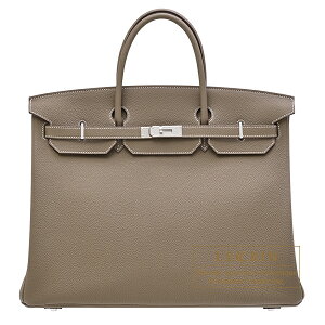 �G�����X�@�o�[�L��40�@�G�g�D�[�v�@�g�S�@�V���o�[����@HERMES�@Birkin bag 40�@Etoupe grey�@Togo leather�@Silver hardware