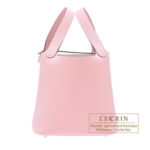 �G�����X�@�s�R�^�����b�N22/MM�@���[�Y�T�N���@�g�������N���}���X�@�V���o�[����@HERMES�@Picotin Lock bag 22/MM�@Rose sakura�@Clemence leather�@Silver hardware