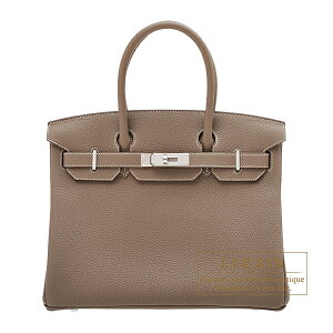 �G�����X�@�o�[�L��30�@�G�g�D�[�v�@�g�S�@�V���o�[����@HERMES�@Birkin bag 30�@Etoupe grey�@Togo leather�@Silver hardware