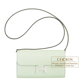 エルメス　コンスタンスロング　トゥーゴー　ヴェールフィズ　ヴォーエプソン　シルバー金具　HERMES　Constance Long To Go　Vert fizz　Epsom leather　Silver hardware