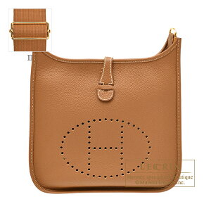 エルメス エヴリントロワPM ゴールド トリヨンクレマンス ゴールド金具HERMES Evelyne 3 bag PM Gold Clemence leather Gold hardware