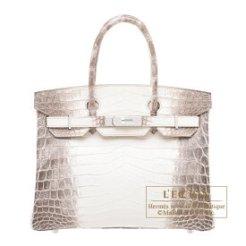 エルメス　バーキン30　ヒマラヤ　クロコダイル　ニロティカスマット　シルバー金具　HERMES　Birkin bag 30　Himalaya　Matt niloticus crocodile skin　Silver hardware