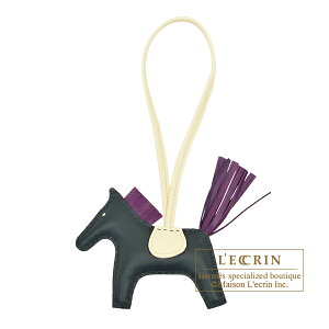 GX@fI`[PM@F[VvX/BI@Aj[~@HERMES@Rodeo charm PM@Vert cypres/Violet@Agneau