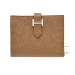 GX@xARpNg@AU@H[Gv\@Vo[@HERMES@Bearn compact wallet@Alezan@Epsom leather@Silver hardware