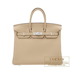 GX@o[L25@g`@gS@Vo[@HERMES@Birkin bag 25@Trench@Togo leather@Silver hardware