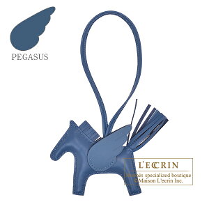 �G�����X�@���f�I�`���[���y�K�T�XPM�@�u���[�^�C�@�A�j���[�~��/�X�C�t�g�@HERMES�@Rodeo charm Pegasus PM�@Blue tie�@Agneau/Swift leather