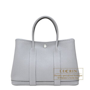 �G�����X�@�K�[�f���p�[�e�B30/TPM�@�O���p���^���@�l�S���_�@�V���o�[����@HERMES�@Garden Party bag 30/TPM�@Gris pantin�@Negonda leather�@Silver hardware