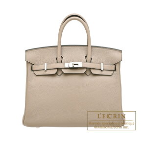 �G�����X�@�o�[�L��25�@�g�D���e�B�G�[���O���[�@�g�S�@�V���o�[����@HERMES�@Birkin bag 25�@Gris tourterelle�@Togo leather�@Silver hardware