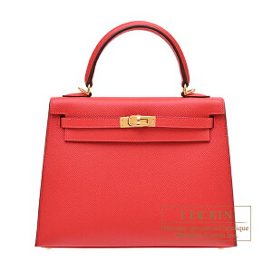 �G�����X�@�P���[25/�O�D���@���[�W�����f���[�@���H�[�G�v�\���@�S�[���h����@HERMES�@Kelly bag 25�@Sellier�@Rouge radieux�@Epsom leather�@Gold hardware