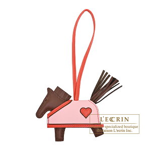 GX@fI`[@xIEN[PM@e[/JvV[k/[YTN@Aj[~/XCtg HERMES@Rodeo charm Robeo Coeur PM@Terre/Capucine/Rose sakura@Agneau/Swift leather