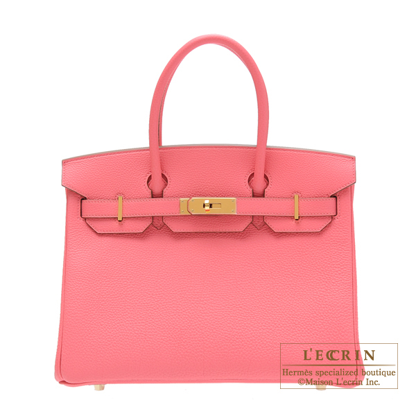 Lecrin Boutique Tokyo: Hermes Birkin bag 30 Rose lipstick Togo leather Gold hardware | Rakuten ...