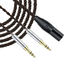 okcsc ZT8 �w�b�h�z���P�[�u�� ���[3.5mm �����P�[�u�� �C���z���E�w�b�h�z���p 8�c ���� SONY�p Hifiman�p HE4XX�EHE-350�EHE1000�ɓK�� 2.5mm�o�����X(4��)��3.5mm�v���O(3��)x2