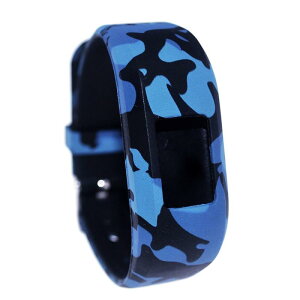 Garmin Vivofit jr.2�����o���h�AGarmin Vivofit jr 2/Vivofit jr�ƌ݊����̂�����S�ȃE�H�b�`�X�^�C���N���X�v�X�g���b�v�t�����߉\���X�g�o���h(�J���u���[)