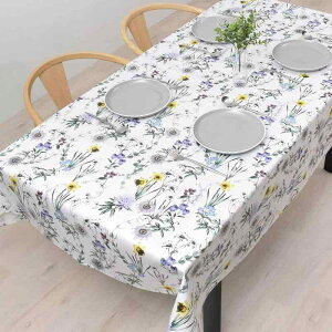 �X�^�C���f�R�[��(STYLE Decor) �e�[�u���N���X ���~�l�[�g �r�j�[�� �h�� �k�� ������� 140cm×180cm �{�^�j�J���K�[�f�� W4800610