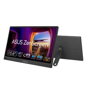 ASUS �|�[�^�u�����j�^�[/ZenScreen MB169CK-J/�|�[�^�u��USB���j�^�[ -15.6�C���` / �t��HD/IPS/�f���A��USB Type-C/�t���b�J�[�t���[/�u���[���C�g�y���@�\/�m���O���A�p�l�� / 360°��]�̃L�b�N�X�^��