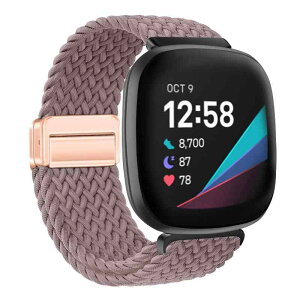 �Ή� Fitbit Versa 4/Versa 3/Fitbit Sense 2/Sense �����p�x���g�A�\�t�g�i�C���� �X�|�[�c�E�H�b�`�o���h�A���߉\�ȃ}�O�l�b�g�o�b�N���t�� �r���v�o���h �ʋC�� �j�����p