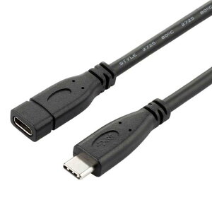 chenyang USB C延長ケーブル USB 3.1 Gen 2 10Gbps オス-メス 高速充電データ転送延長ケーブル 0.2M