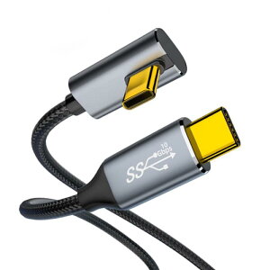 Type C �P�[�u�� L�� USB-C  USB-C �P�[�u�� PD�Ή� 100W�}���[�d USB3.1 Gen2*1(10Gbps) 4K/60Hz�f���o�� �i�C�����҂� �^�C�vc�@��Ή�(���E)