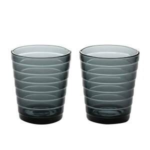 [ �C�b�^�� ] iittala �^���u���[ �O���X �A�C�m�A�[���g 220mL �y�A �k�� �K���X �H�� �V���v�� �A�A���g Aino Aalto Tumbler 2 set [���s�A���i]