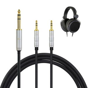 okcsc TC3.5 �w�b�h�z���P�[�u�� ���P�[�u�� �C���z���E�w�b�h�z���p SONY�p Hifiman�p HE4XX�EHE-350�EHE1000�ɓK�� OFC 4�c ����2.0m 2.5mm�o�����X(4��)��3.5mm�v���O(3��)x2