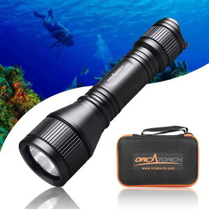 ORCATORCH �_�C�r���O���C�g �ő�630���[����Cree XM-L2(U4) LED���� �_�C�o�[���C�g ���@�\�����d�� LED �i�C�g�_�C�r���O �������C�g ����150���[�g���P�O�d�r��{/14500�[�d�r�g�p�� �h�ЃO�b�Y ��