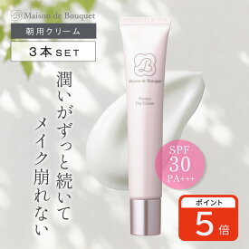 【ポイント5倍15日23:59まで】保湿 皮脂くずれ防止 UV下地 SPF30 PA+++ 崩れない べたつかない うるおい 乾燥 インナードライ肌 日焼け止め 紫外線対策 クリーム フェイスクリーム 朝用クリーム デイクリーム 新日本製薬 プロテクトデイクリーム 3本【メゾンドブーケ 公式】