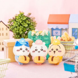 【送料無料,300円OFFクーポン,当日発送】 ちいかわ マーケット 配達員さんなマスコット ぬいぐるみ ちいかわ ハチワレ うさぎ キーホルダー ミニサイズ かわいい 癒し系 タグ付き キャラクター バッグチャーム ストラップ 推し活ぬい活 コレクション プレゼントギフト 正規品
