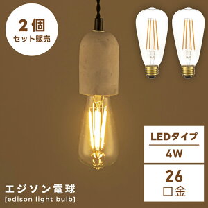 [�N�[�|���z�z��!] �y2�Z�b�g�z �G�W�\���d�� �G�W�\���� �d�� �d���̂� LED led �d�C ������ �Ɩ� �Ɩ���� ���C�g �V�� �Z�b�g�̔� E26 26���a 4W L�T�C�Y ���g�� �A���e�B�[�N ���B���e�[�W �r