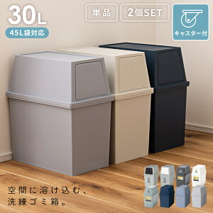 \ 10%OFFクーポンすぐ使える! / ゴミ箱 おしゃれ 30L 30リットル ふた 付き 分別 スリム ふた付き キッチン ダストボックス シンプル 縦型 横型 積み重ね フラップ式 北欧 リビング インテリ