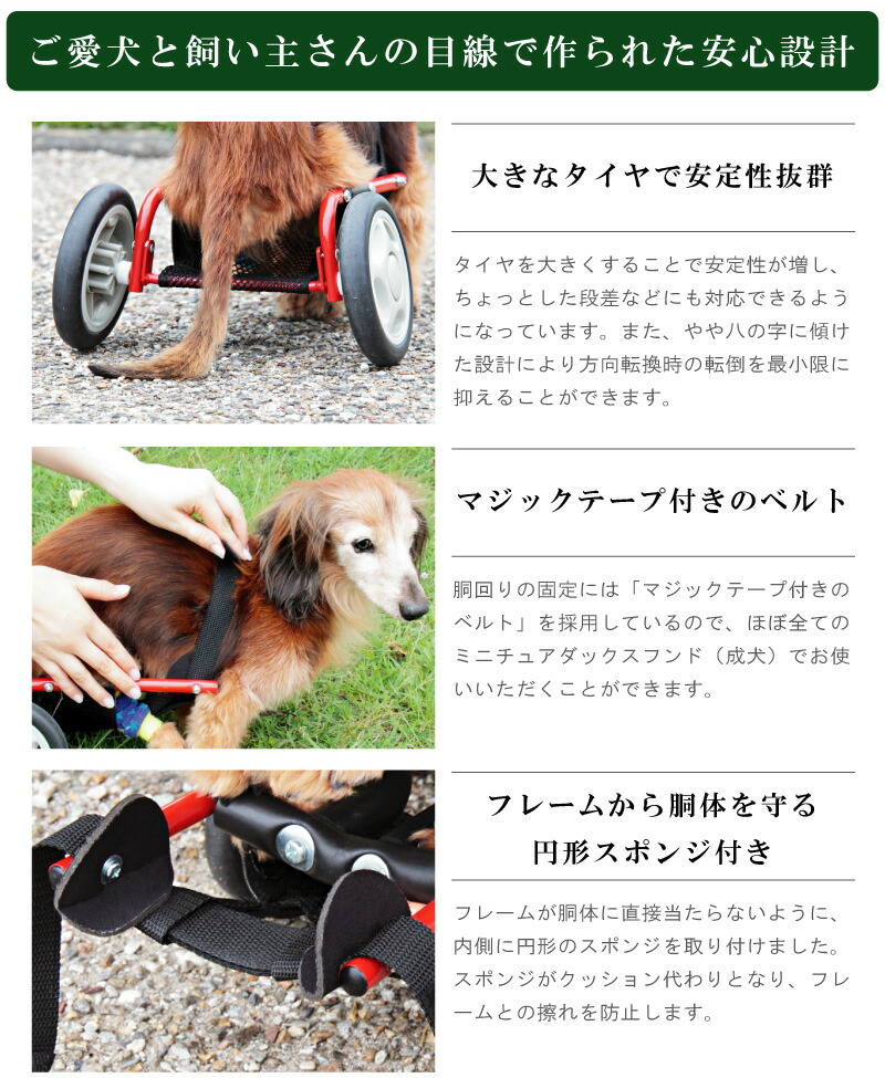 楽天市場】犬用車椅子 車いす ミニチュアダックスフンド専用 日本製 犬 