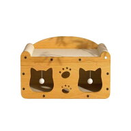 送料無料・猫用爪とぎ 猫ハウス 猫タワー キャットハウス キャットタワー ダンボールハウス 爪とぎ兼ベッ…
