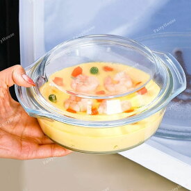 送料無料 丼鉢 ガラスの丼鉢 （ ガラス 耐熱ガラス 電子レンジ対応 食洗機対応 丼物 丼 どんぶり 鉢 器 うつわ ボール ボウル 蓋付き おしゃれ シンプル ）