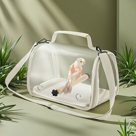 【無料送料】1個 携帯用鳥かごトラベルキャリア - 折りたたみ式小型ペットケージ、ハンドヘルドバッグ（インコ・ハムスター・ヒグマ・チンチラ・コンアール・オウム対応）- 小動物＆鳥の屋外移動用キャリーバッグ