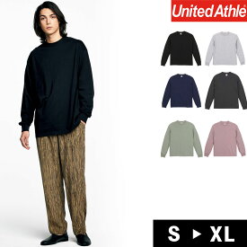 Tシャツ メンズ レディース 無地 綿100 長袖 7色 S - XL United Athle ユナイテッドアスレ 6.2オンス プレミアム ロングスリーブ Tシャツ シンプル おしゃれ トレーニング 機能性 送料無料 運動会 文化祭 スポーツ ダンス イベント お揃い