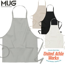 2021AW 新作 胸当て エプロン ユナイテッドアスレ ワークス 1396-01 ソフト キャンバス ビブ United Athle Works ワーク カフェ メンズ レディス レディース 男女兼用 送料無料