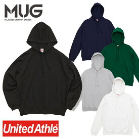 スウェット 無地 パーカー United Athle ユナイテッドアスレ メンズ レディース 10.0oz 5204-01 プルオーバー 裏パイル 綿 コットン 秋 冬 春 大きいサイズ グレー ブラック ホワイト ネイビー S M L XL 大きめ ビッグシルエット ビッグパーカー ストリートお揃い 厚い