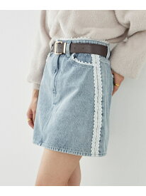 【SALE／52%OFF】レースラインミニスカート MAJESTIC LEGON マジェスティックレゴン スカート ミニスカート ベージュ ブルー【RBA_E】[Rakuten Fashion]