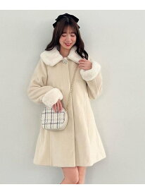 【SALE／40%OFF】7wayファー×ビジューコート MAJESTIC LEGON マジェスティックレゴン ジャケット・アウター その他のジャケット・アウター ホワイト グレー ブラウン ブラック ピンク【RBA_E】【送料無料】[Rakuten Fashion]