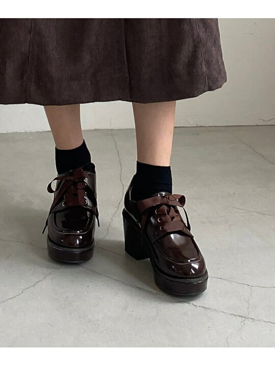 楽天市場 Rakuten Fashion Sale 50 Off レースアップボリュームシューズ Majestic Legon マジェスティックレゴン シューズ シューズその他 ブラウン ブラック Rba E Majestic Legon マジェスティック