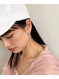 繊細ビジューピアス MAJESTIC LEGON マジェスティックレゴン アクセサリー・腕時計 ピアス ブルー ブラック シルバー[Rakuten Fashion]