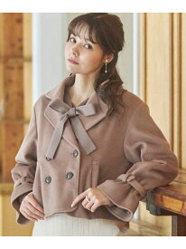 【SALE／50%OFF】Ladyショートコート MAJESTIC LEGON マジェスティックレゴン ジャケット・アウター その他のジャケット・アウター ホワイト グレー ブラウン【RBA_E】【送料無料】[Rakuten Fashion]