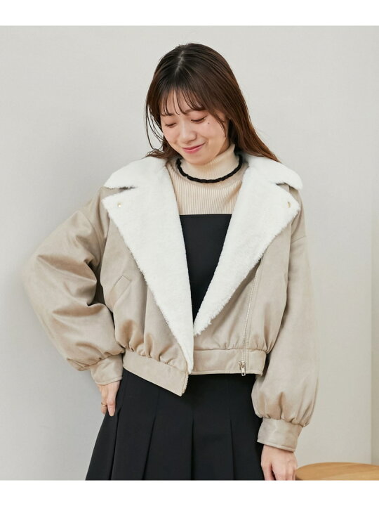 楽天市場】【SALE／20%OFF】ふわふわボリュームライダース MAJESTIC 