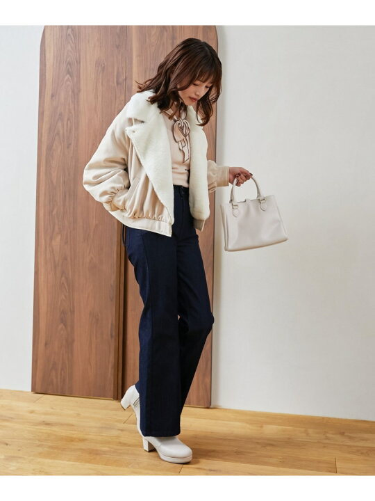 楽天市場】【SALE／20%OFF】ふわふわボリュームライダース MAJESTIC 