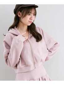 ∞キラキララインストーンショートパーカー MAJESTIC LEGON マジェスティックレゴン トップス パーカー・フーディー ブラック グレー ピンク ホワイト【送料無料】[Rakuten Fashion]