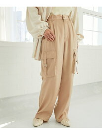 【SALE／50%OFF】サテンカーゴパンツ MAJESTIC LEGON マジェスティックレゴン パンツ カーゴパンツ ピンク ホワイト カーキグリーン【RBA_E】[Rakuten Fashion]