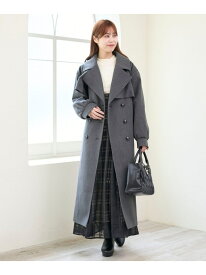 【SALE／23%OFF】レディロングチェスターコート MAJESTIC LEGON マジェスティックレゴン ジャケット・アウター チェスターコート ベージュ ブラウン グレー【RBA_E】【送料無料】[Rakuten Fashion]