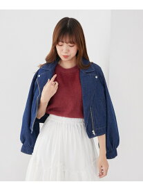 【SALE／40%OFF】Ladyショートライダース MAJESTIC LEGON マジェスティックレゴン ジャケット・アウター ライダースジャケット ホワイト ブラック ブルー【RBA_E】【送料無料】[Rakuten Fashion]